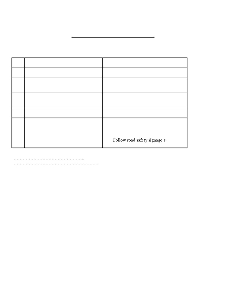 Breakdown Vehicle Permit Format | PDF