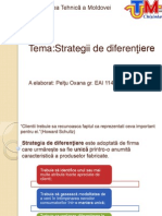 Management Strategic. Strategii de Diferentiere