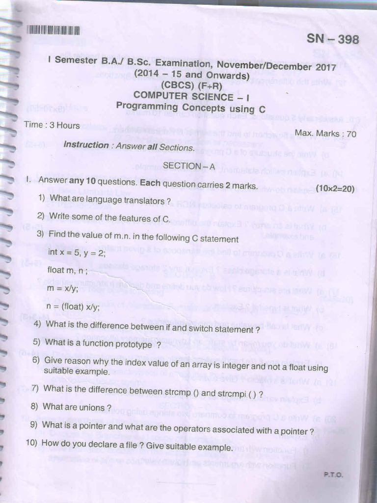 Computer Scince (2014-15 Onwords) | PDF