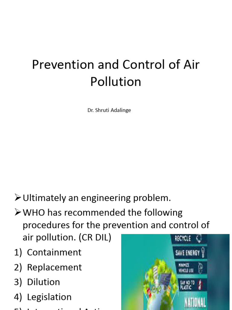 Air Pollution Prevention Strategies | PDF | Air Pollution | Disinfectant