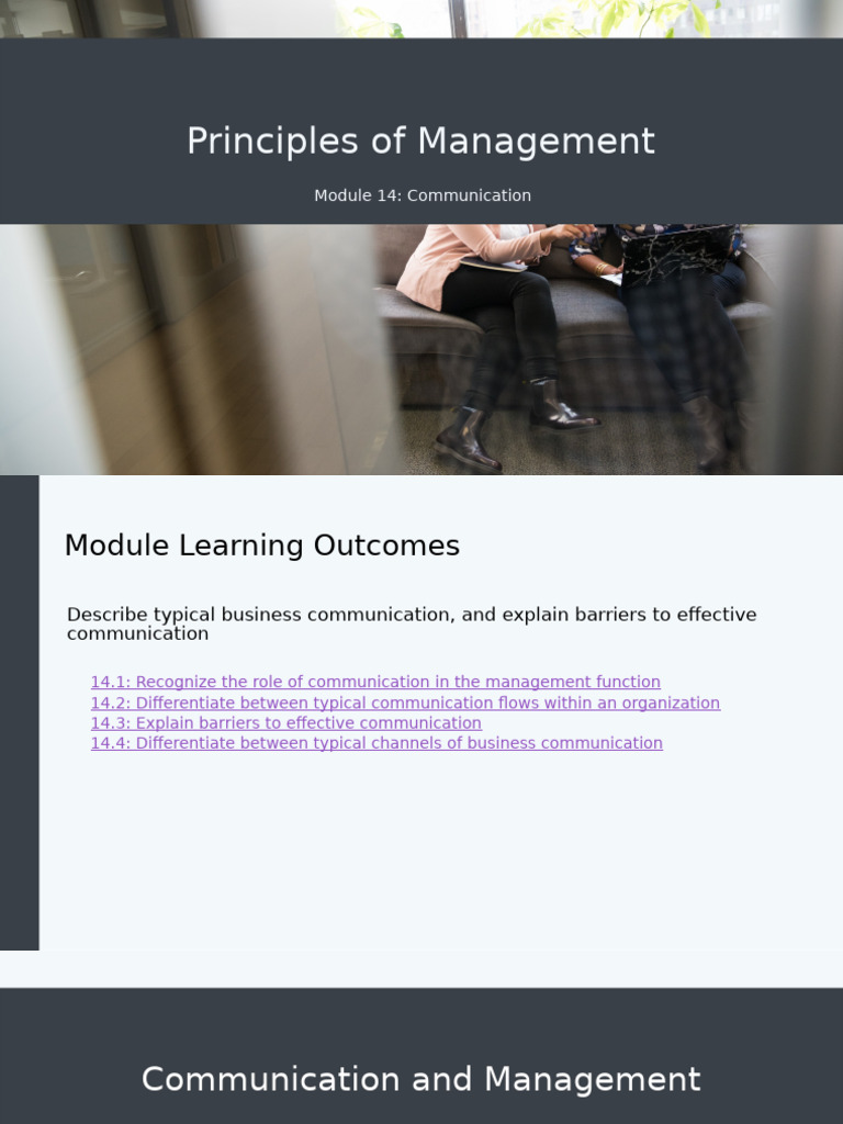 Effective Communication in Management | PDF | Communication | Information