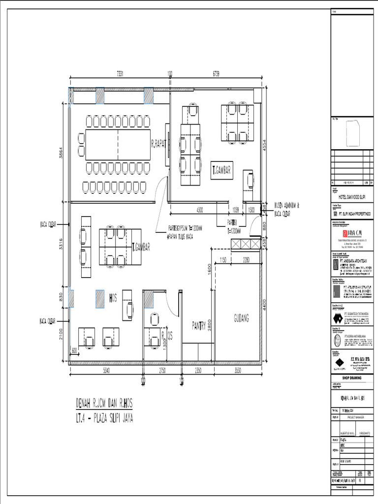 Layout Kantor MK & Hos | PDF