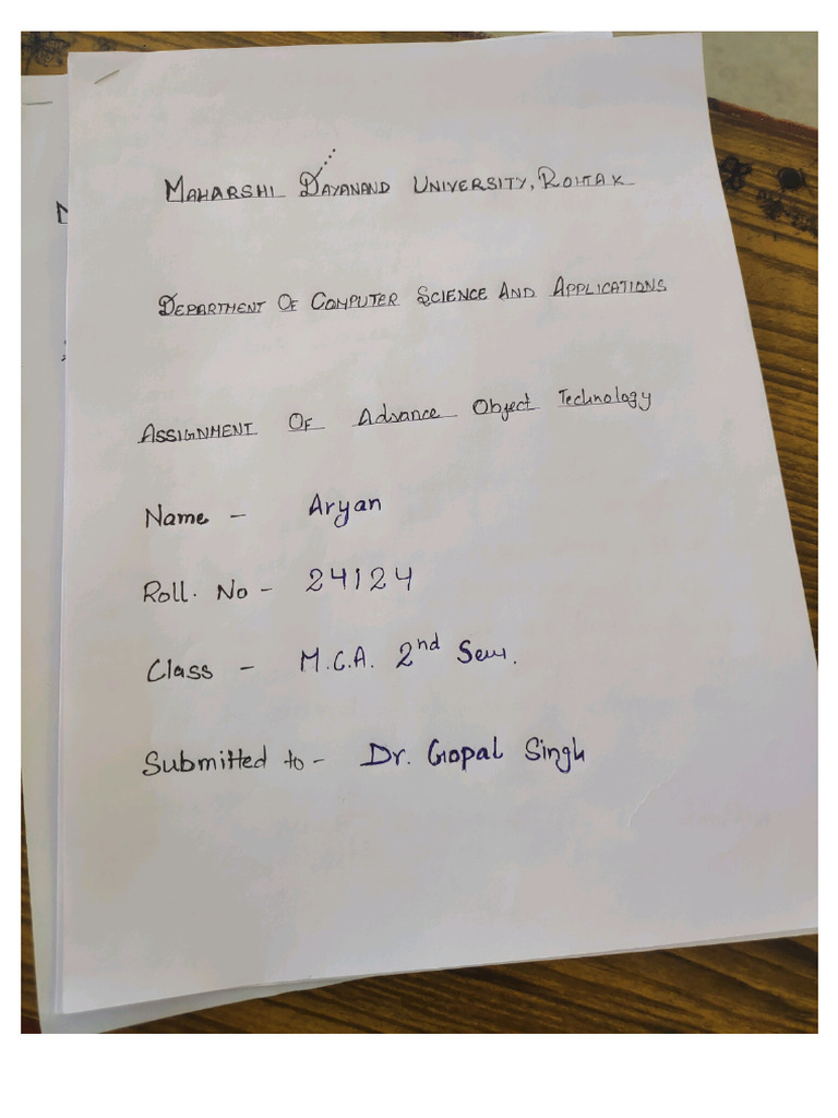 Aryan Assignment | PDF