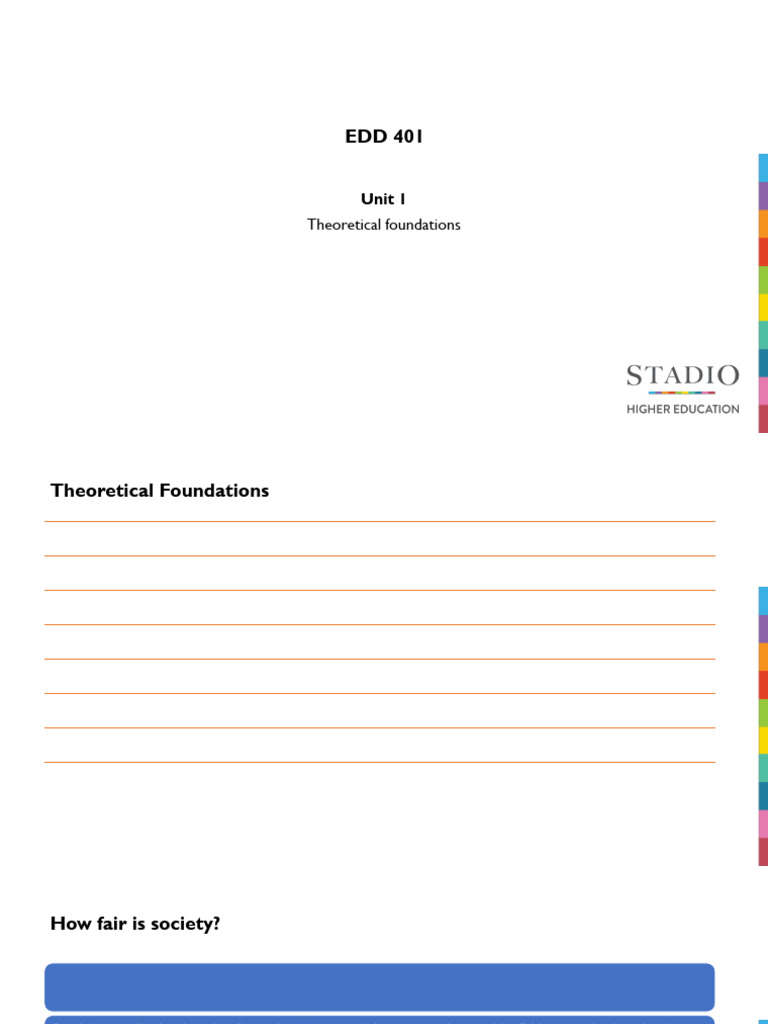 Theoretical Foundations of Education and Diversity | PDF ...
