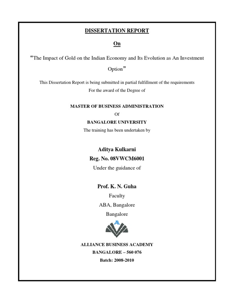 Dissertation Report | PDF