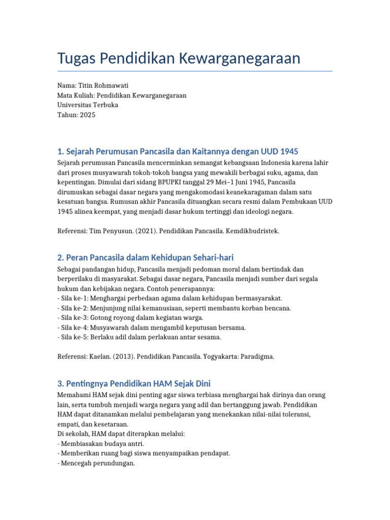 Kompetensi Guru PKn dalam Pembelajaran Pancasila | PDF