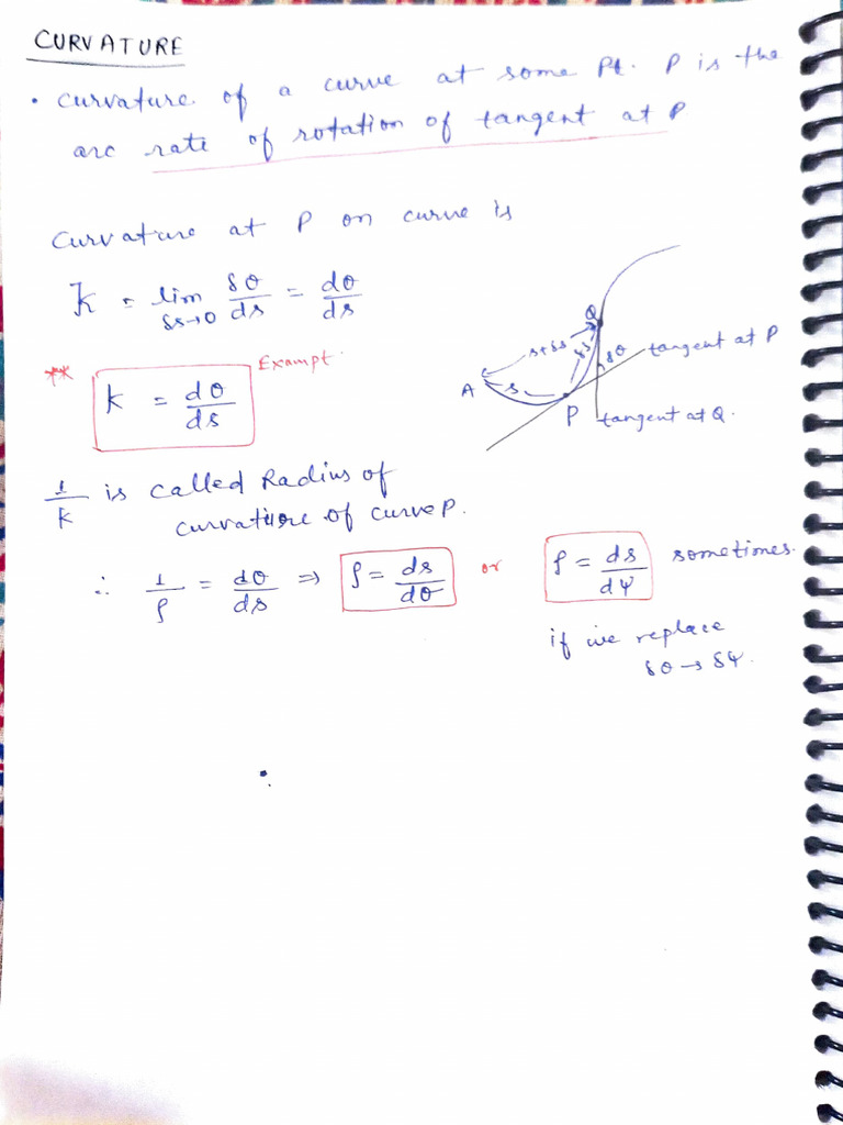 Understanding Curvature and Tangents | PDF