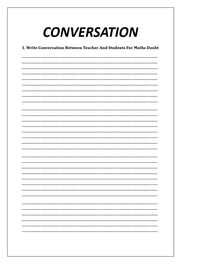 CONVERSATION | PDF