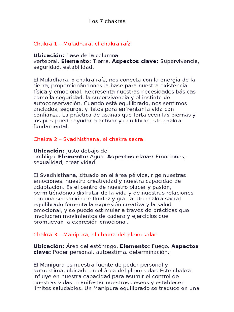 Guía de los 7 chakras y capas del aura | PDF | Las emociones | Amor