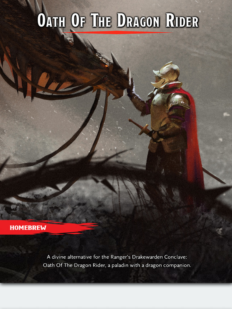 Dragon Rider Oath Guide | PDF | Dungeons & Dragons | Dragon