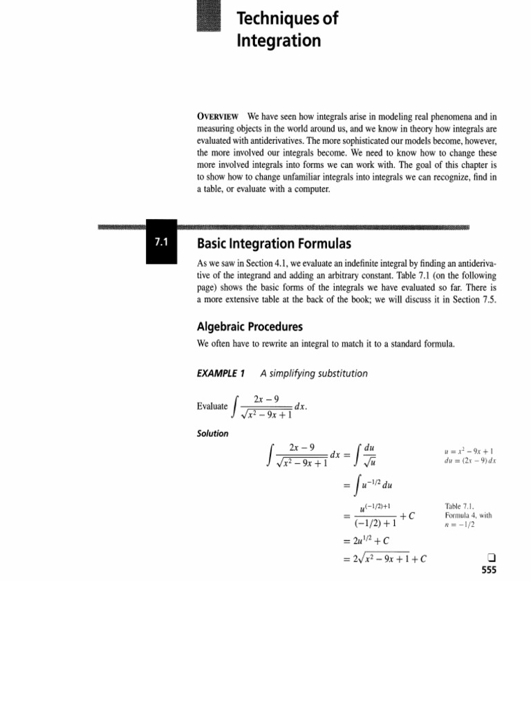Technique of Integration | PDF