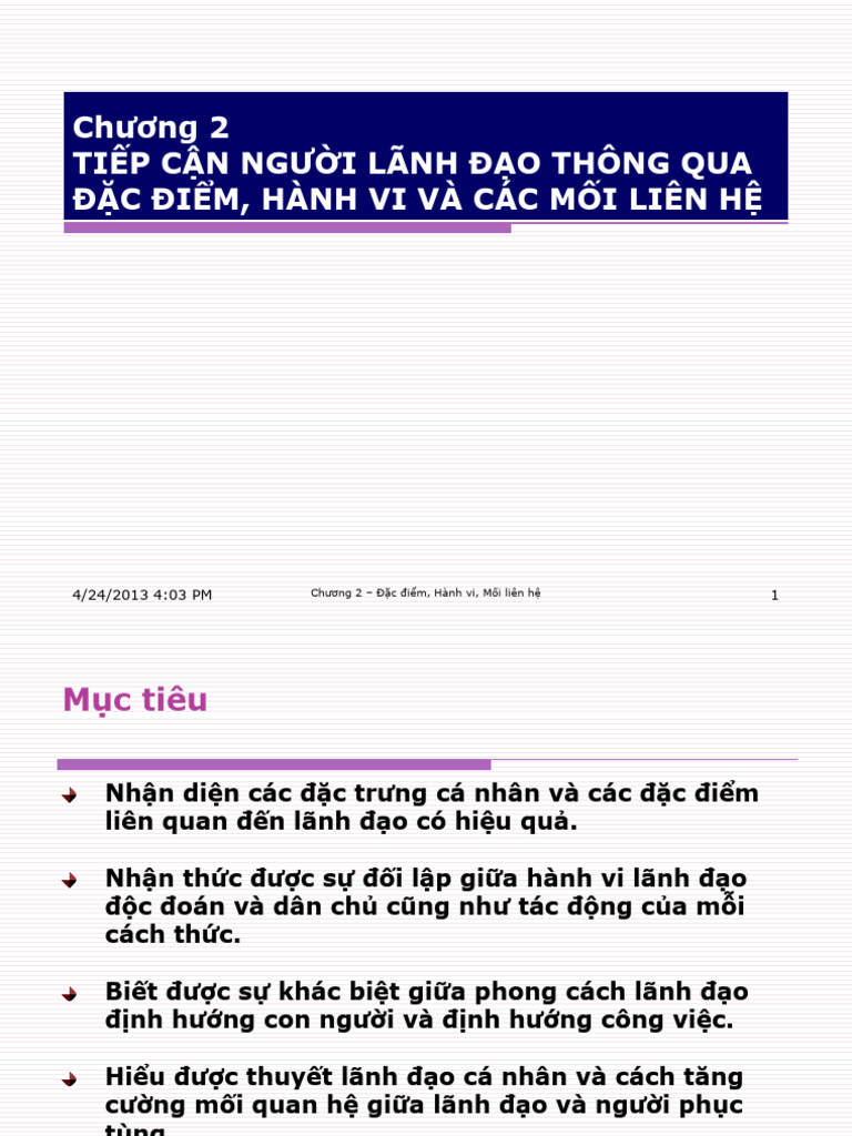 CHNG 2 - Dac Diem Hanh VI | PDF