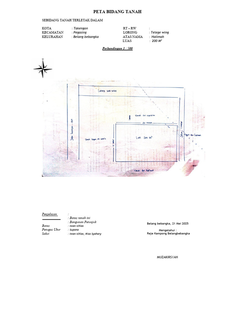 Peta Bidang Tanah | PDF