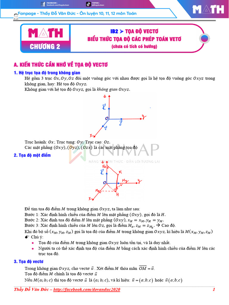 Chương 2: A. Ki NTH CC NNH V T A Vect | PDF