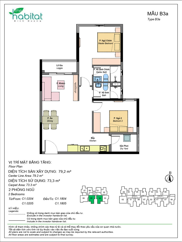 HBTP3 - MARKETING LAYOUT - LAYOUT UNIT - BLOCK C1-04,05-B3a | PDF