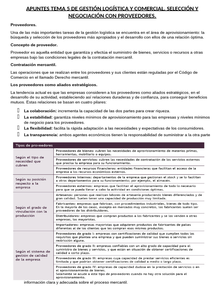 Tema 5 - Gestión Logística y Comercial - 7 | PDF | Calidad (comercial ...