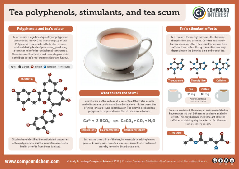 Tea Polyphenols and Scum Formation | PDF | Caffeine | Tea