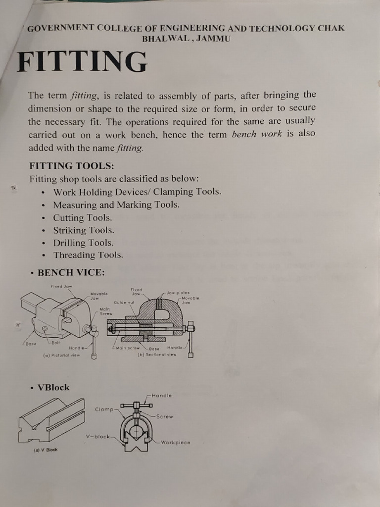 L-Fitting Workshop Procedure | PDF | Metalworking | Mechanical Engineering