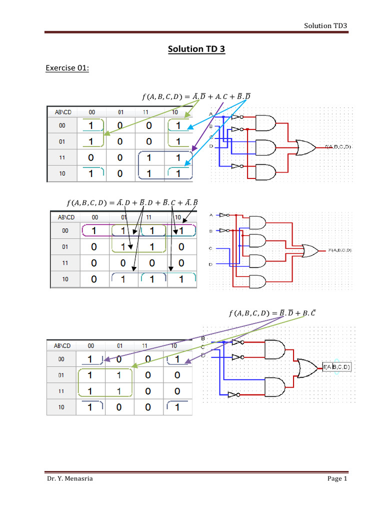 Logic Solutions for TD3 Exercises | PDF | Computer Engineering ...