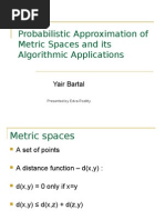 Probabilistic Approximation of Metric Spaces and Its Algorithmic Applications