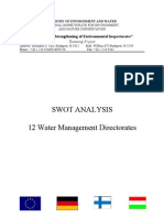 2.2) SWOT Analysis of Water Management Directorates