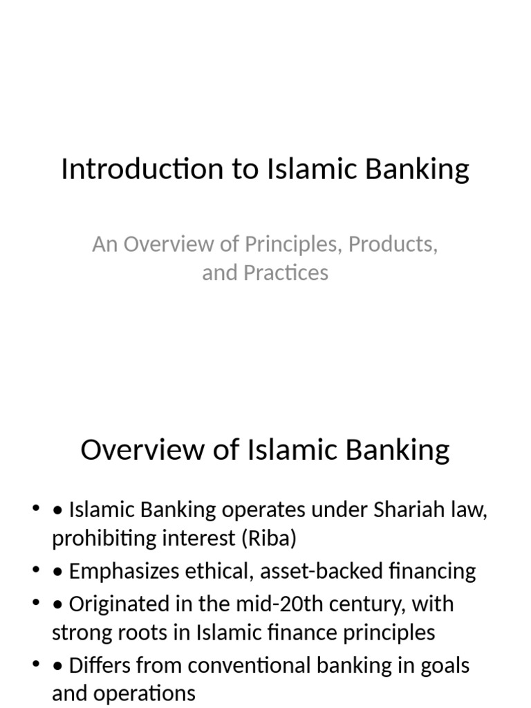 Islamic Banking: Principles and Practices | PDF | Islamic Banking And ...
