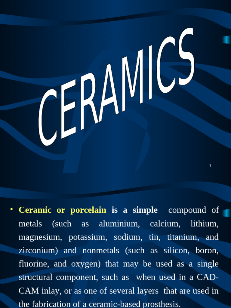 Ceramming in Dental Ceramic Production | PDF | Glasses | Metals