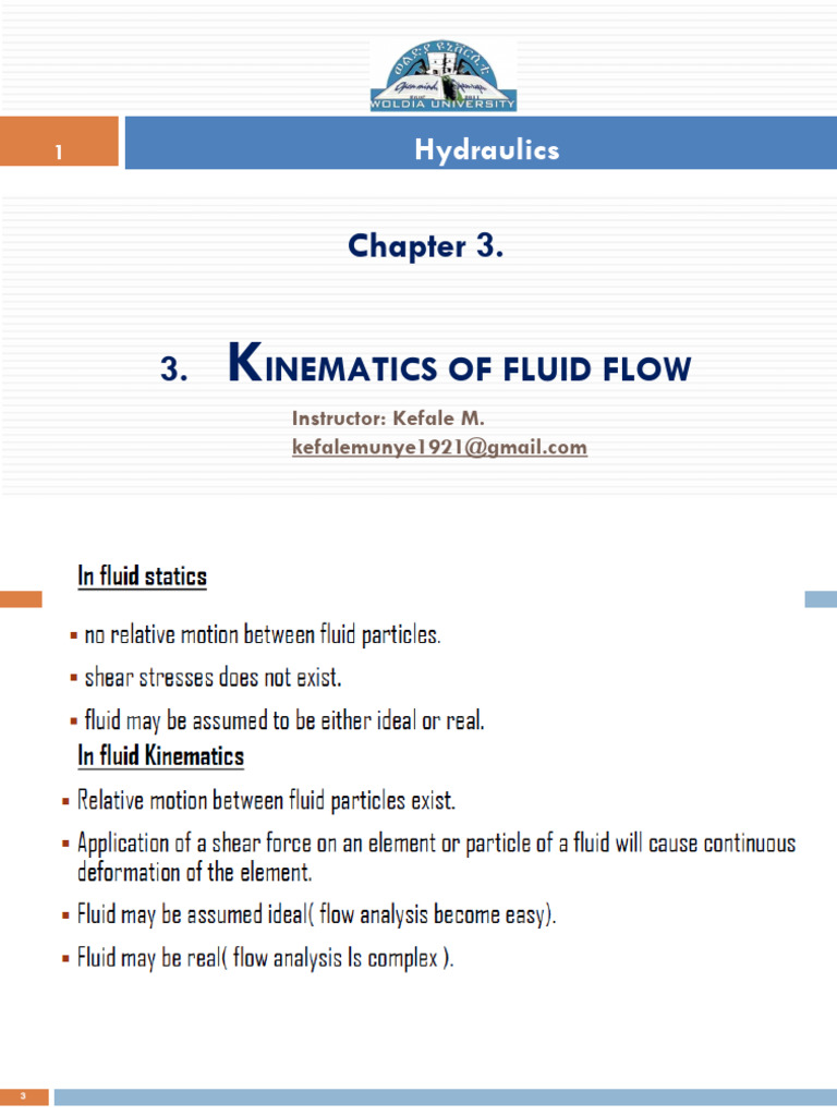 Kinematics of Fluid Flow Explained | PDF | Fluid Dynamics | Acceleration