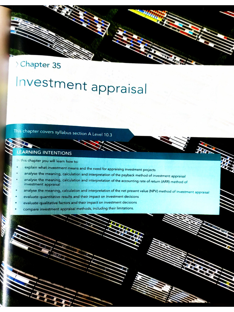 Investment Appraisal (A Level) | PDF