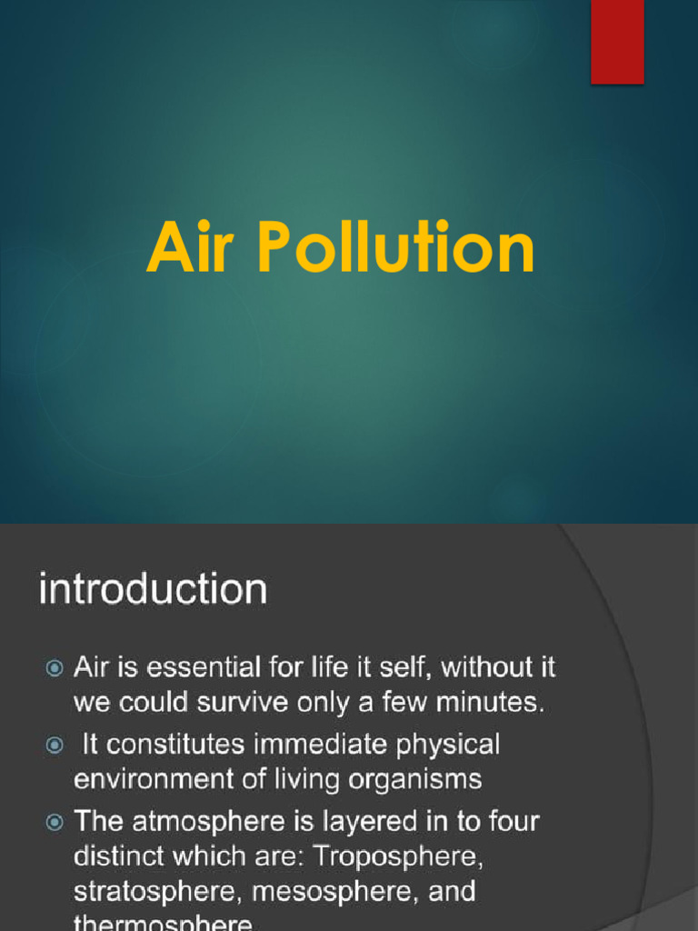 Understanding Air and Noise Pollution | PDF | N Ox | Sulfur Dioxide