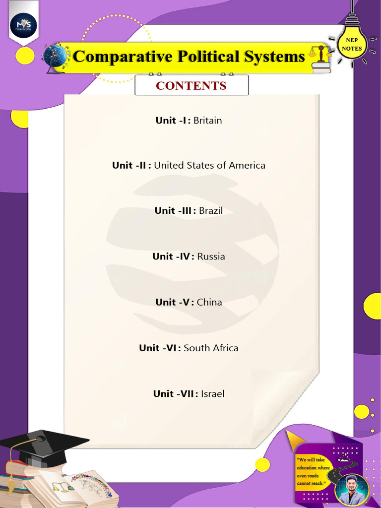 Comparative Political Systems Overview | PDF | Political Parties ...