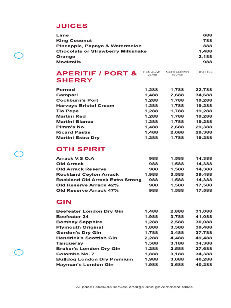LAB Beverage Menu | PDF