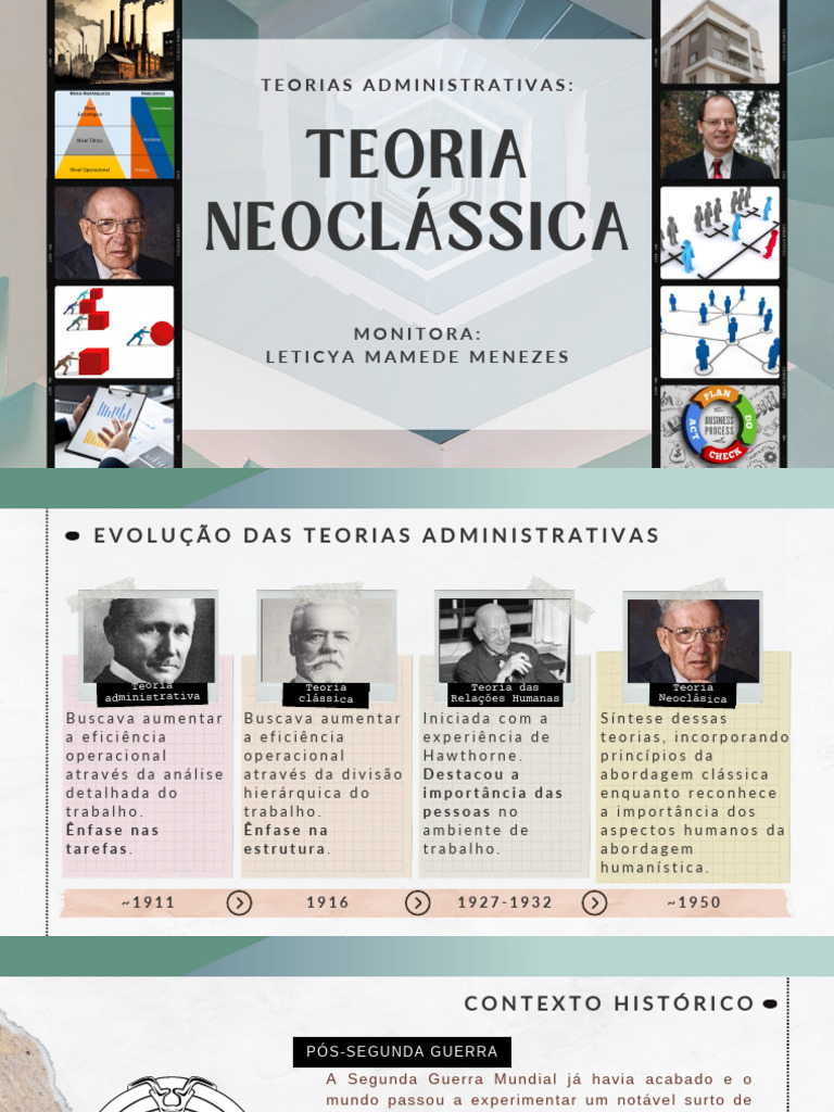Teoria Neoclássica da Administração | PDF | Descentralização | Liderança