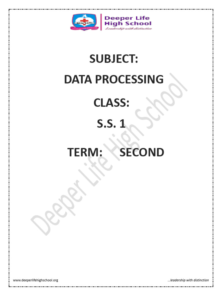 Data Processing Curriculum Overview | PDF | Operating System ...