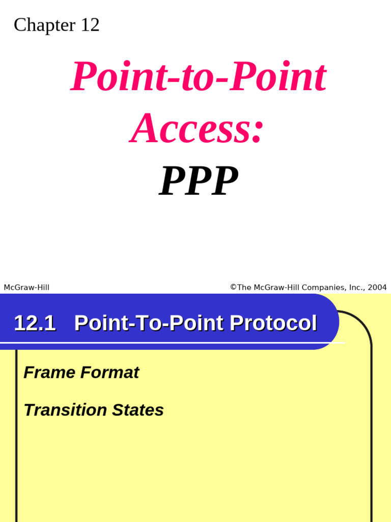 Understanding Point-to-Point Protocol (PPP) | PDF | Communications ...
