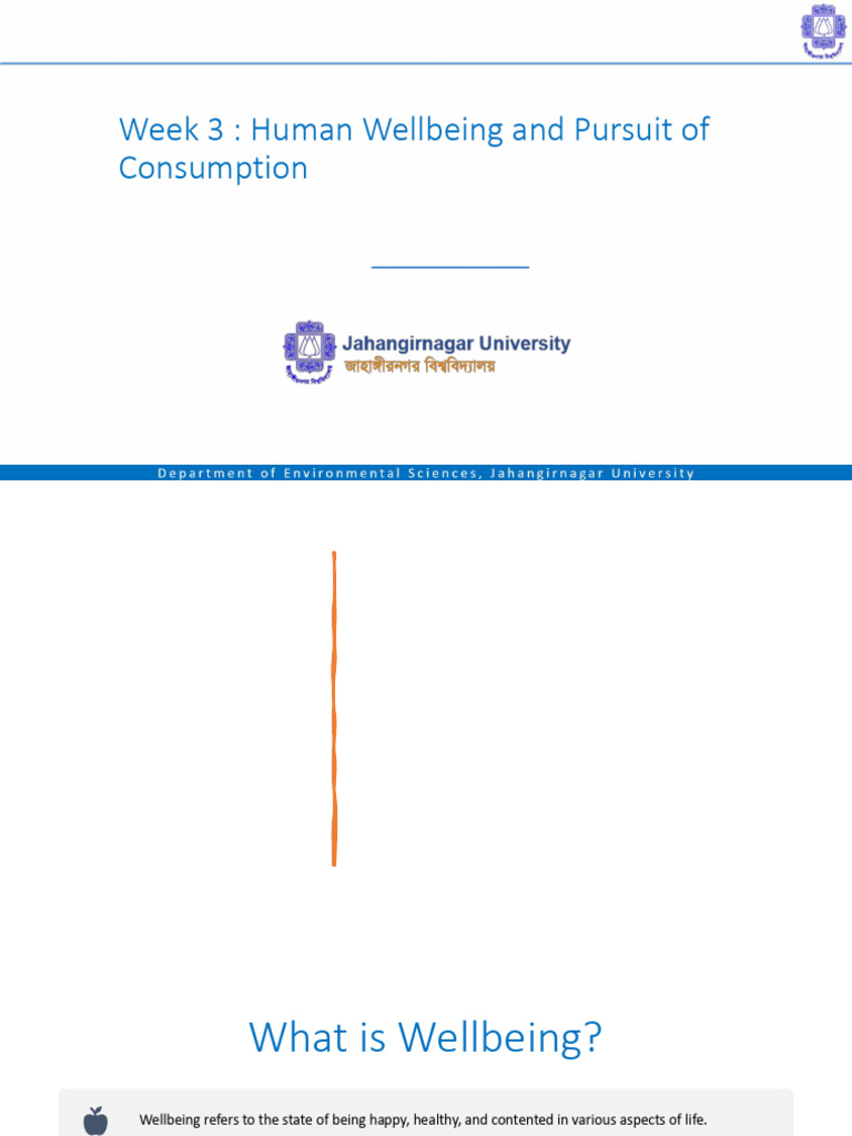 Week 3 Human Welbeing and Sustainable Lifestyle | PDF | Consumerism ...