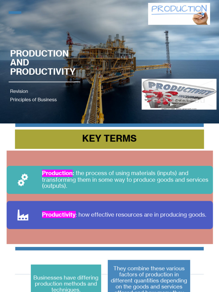 Production and Productivity 1 | PDF | Labour Economics | Economies