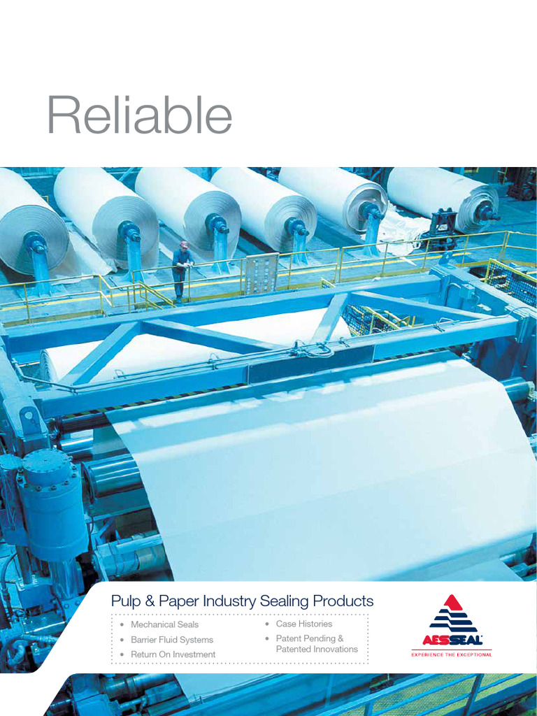 Pulp & Paper Sealing Solutions Guide | PDF | Stainless Steel | Tungsten