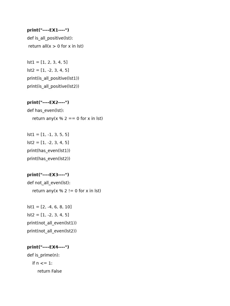 Remove Even Numbers from List | PDF