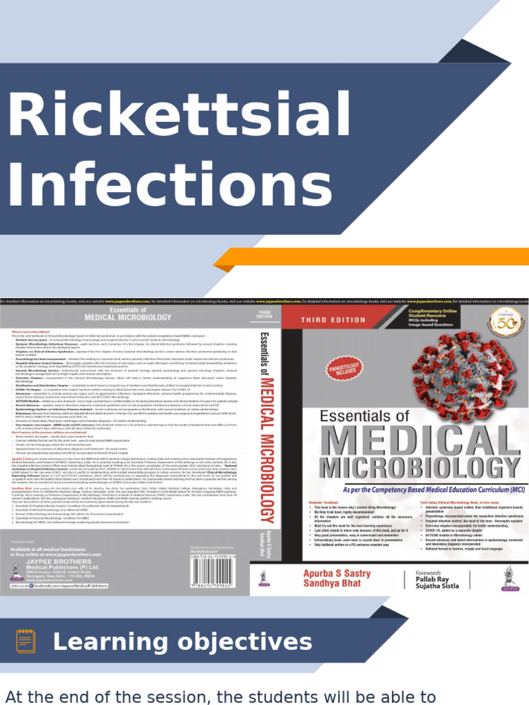Overview of Rickettsial Infections | PDF | Microbiology | Microorganism