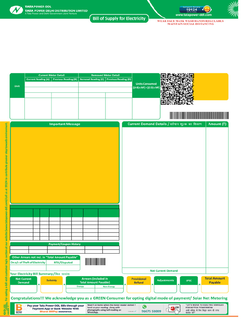Electricity Bill Payment Guidelines | PDF | Cheque | Payments