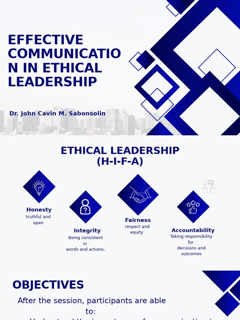 Effective Communication in Ethical Leadership | PDF | Communication | Love