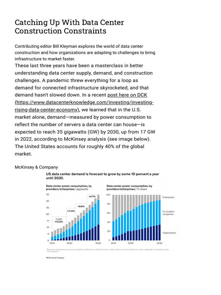 Data Center Construction Challenges | PDF