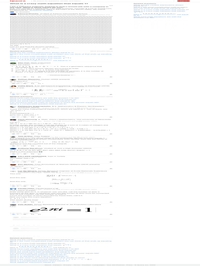 Crazy Equations That Equal 1 | PDF | Mathematics | Equations