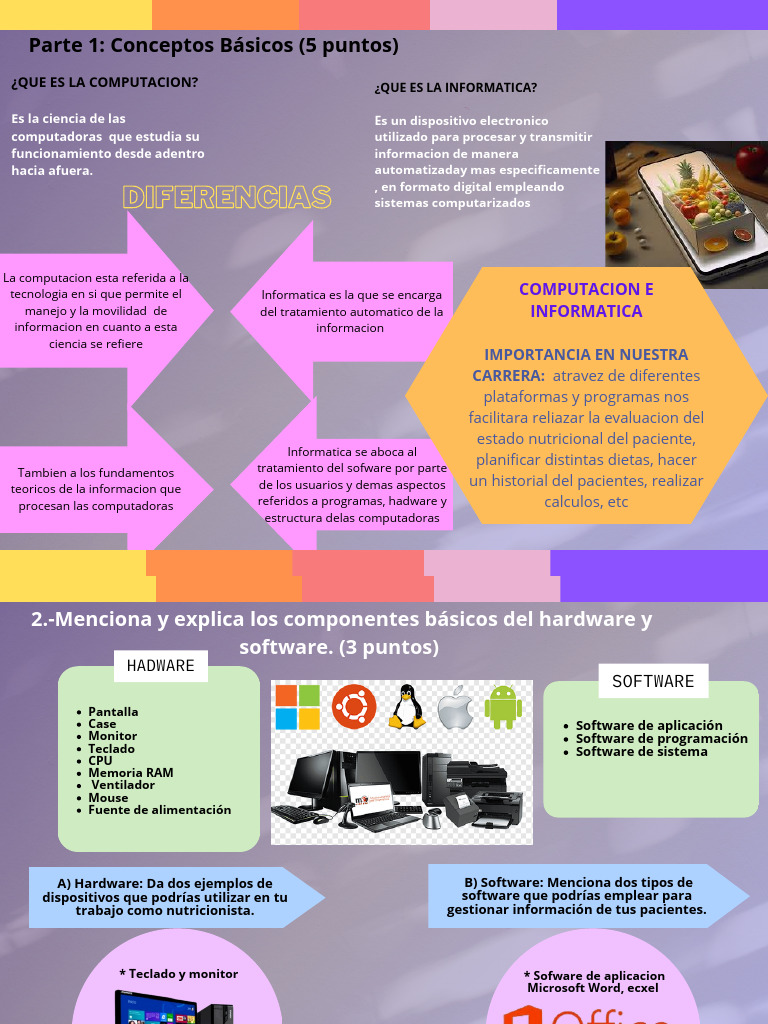 Computación e Informática en Nutrición | PDF | Informática | Software