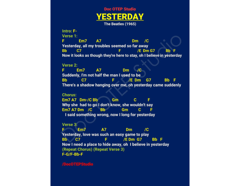 YESTERDAY | PDF