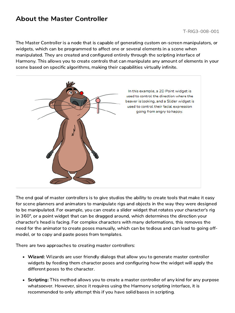 Harmony 21 Premium Documentation - About The Master Controller | PDF ...