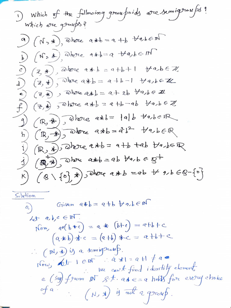 Solutions To Elementary Properties of Group Theory | PDF