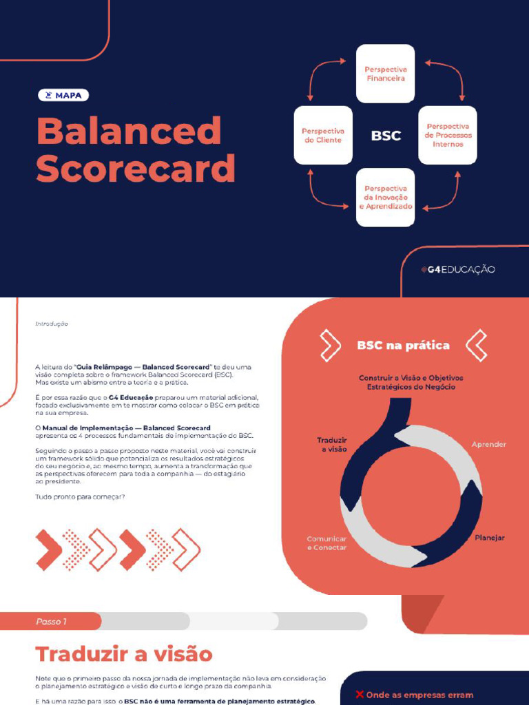 Guia - Balanced Scorecard | PDF