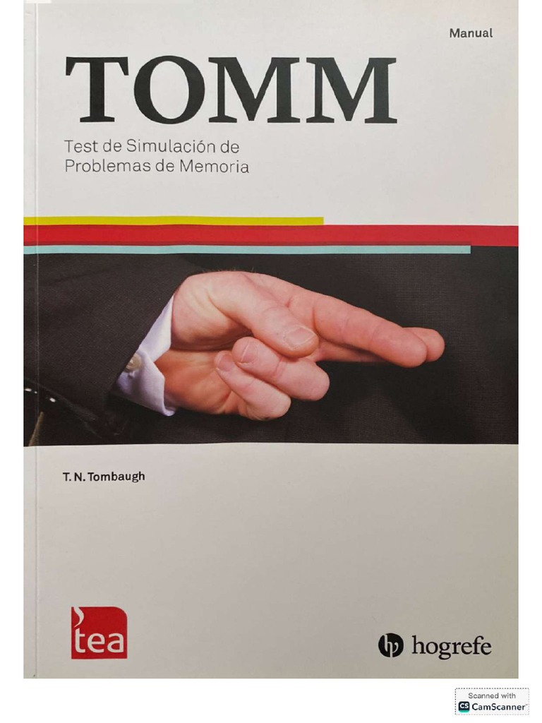 Manual TOMM (Test de Simulación de Probl - Compressed | PDF
